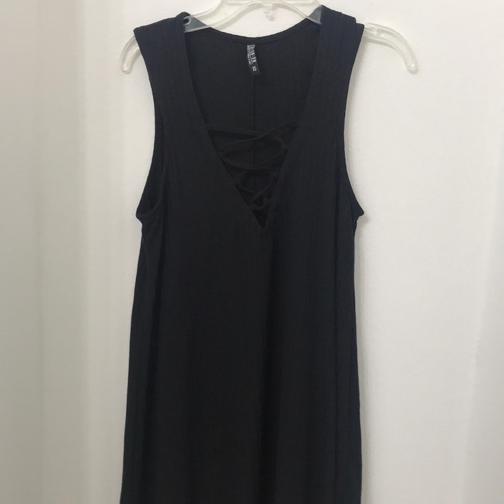 Crisscross Ribbed Dress